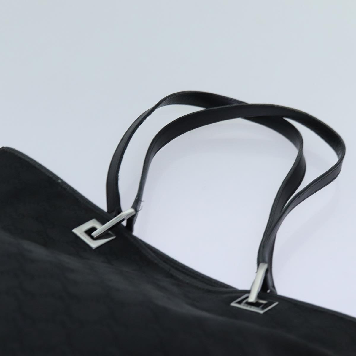 GUCCI GG Canvas Tote Bag Black hk1195