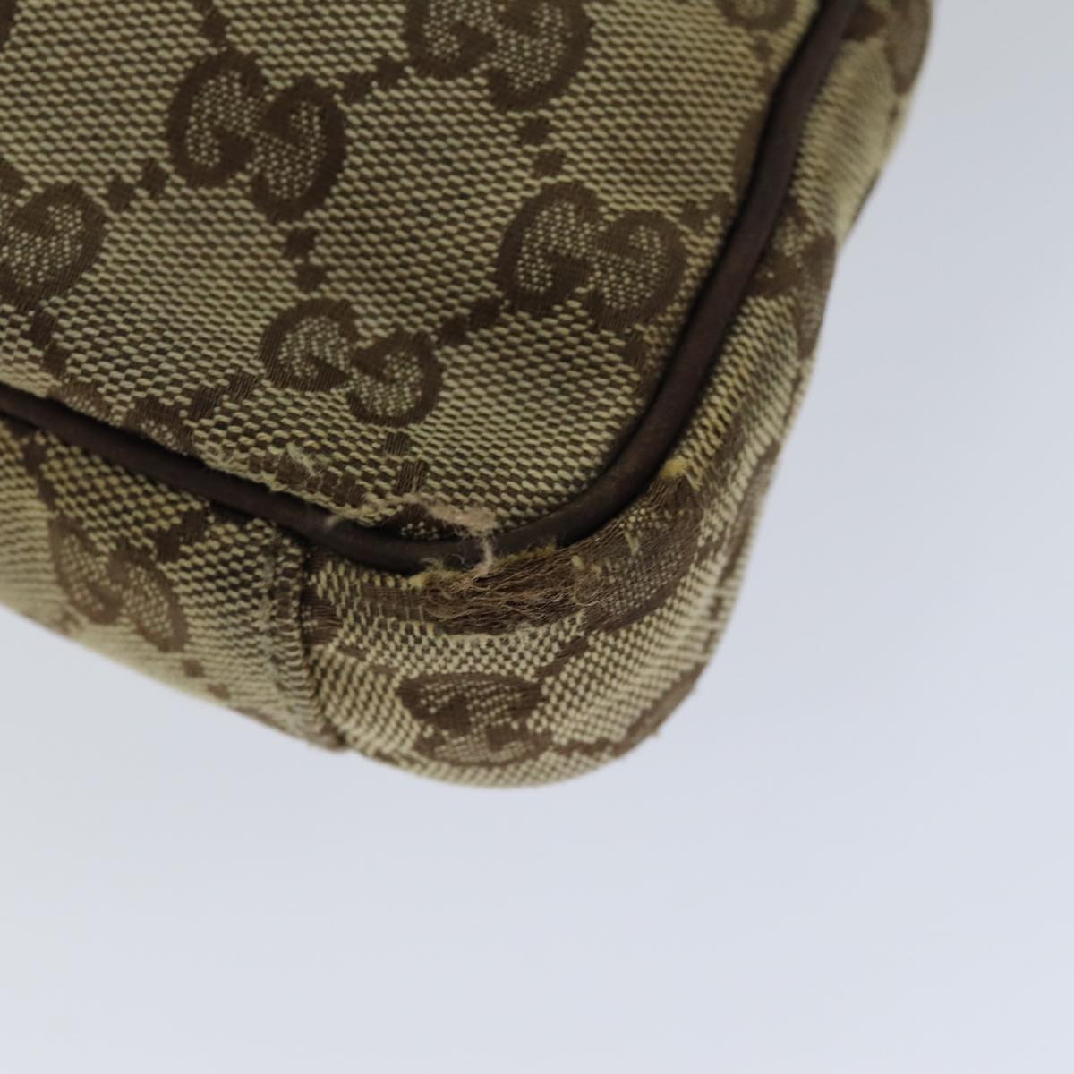 GUCCI GG Canvas Shoulder Bag Beige 92551 hk1276
