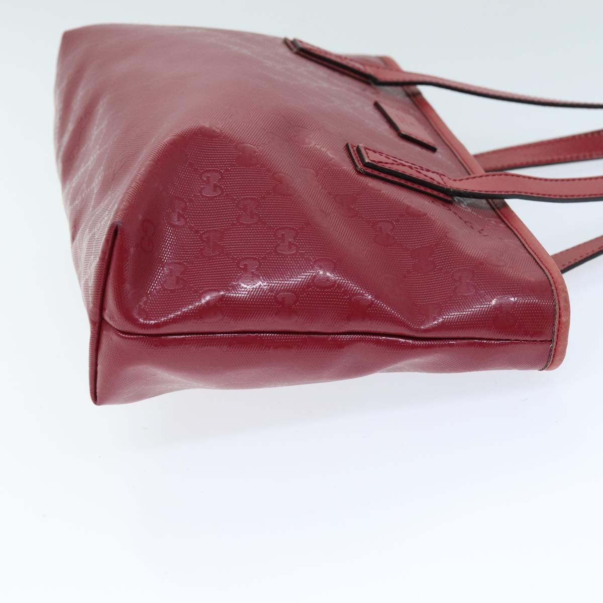 GUCCI GG Canvas Tote Bag Red 211138 hk1291