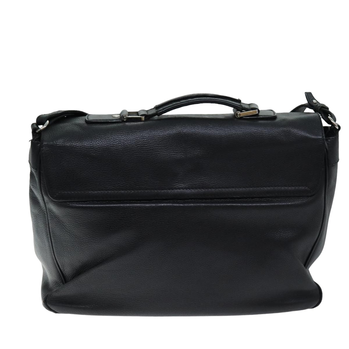 GUCCI Hand Bag Leather 2way Black hk1295