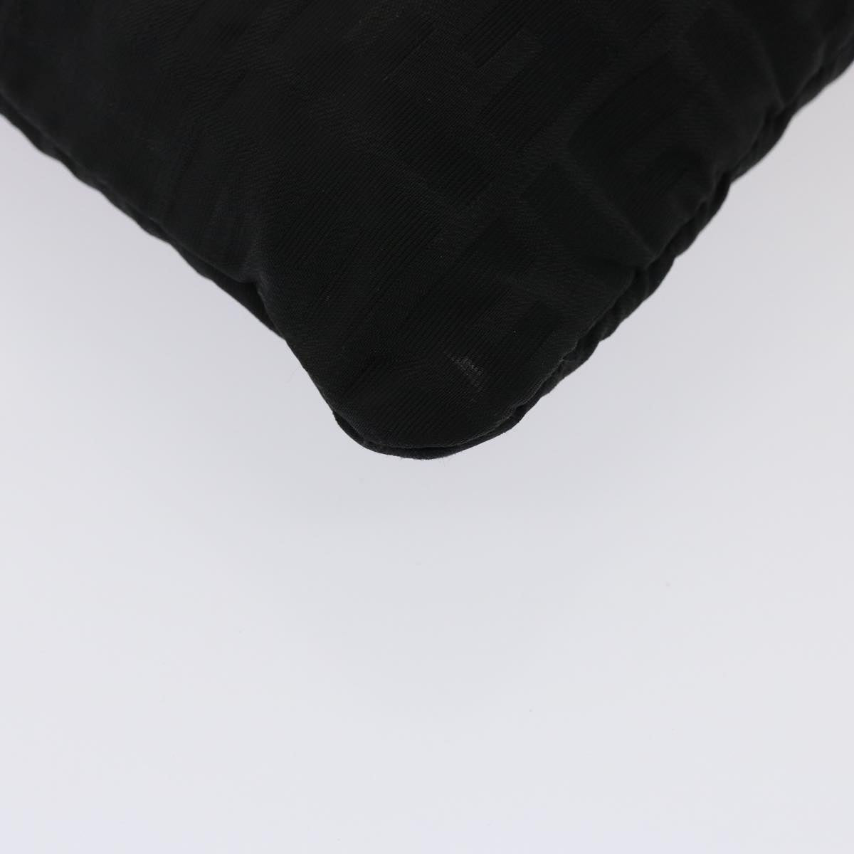 FENDI Zucca Canvas Shoulder Bag Black hk1299