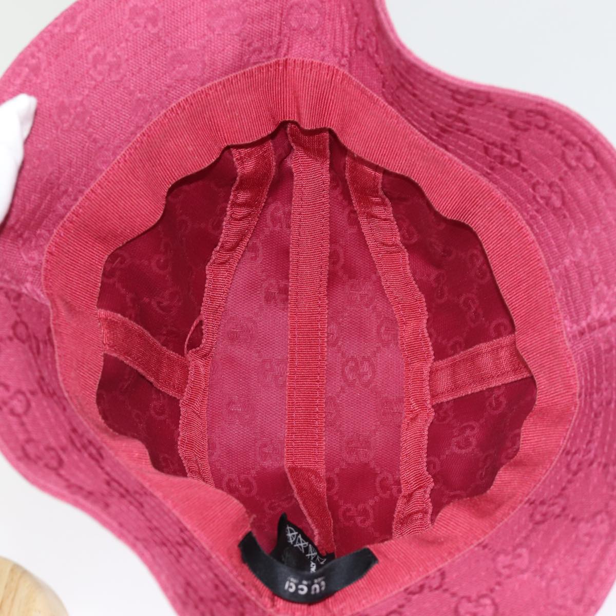 GUCCI GG Canvas Hat M Red 030367 hk1310