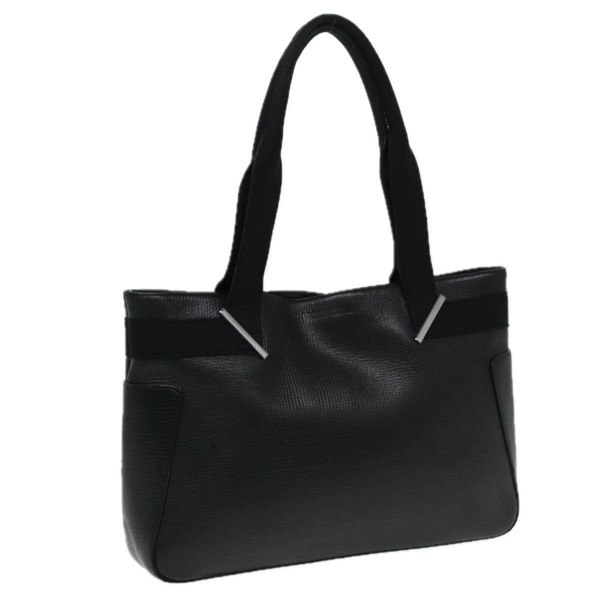 GUCCI Tote Bag Leather Black 73983 hk1431