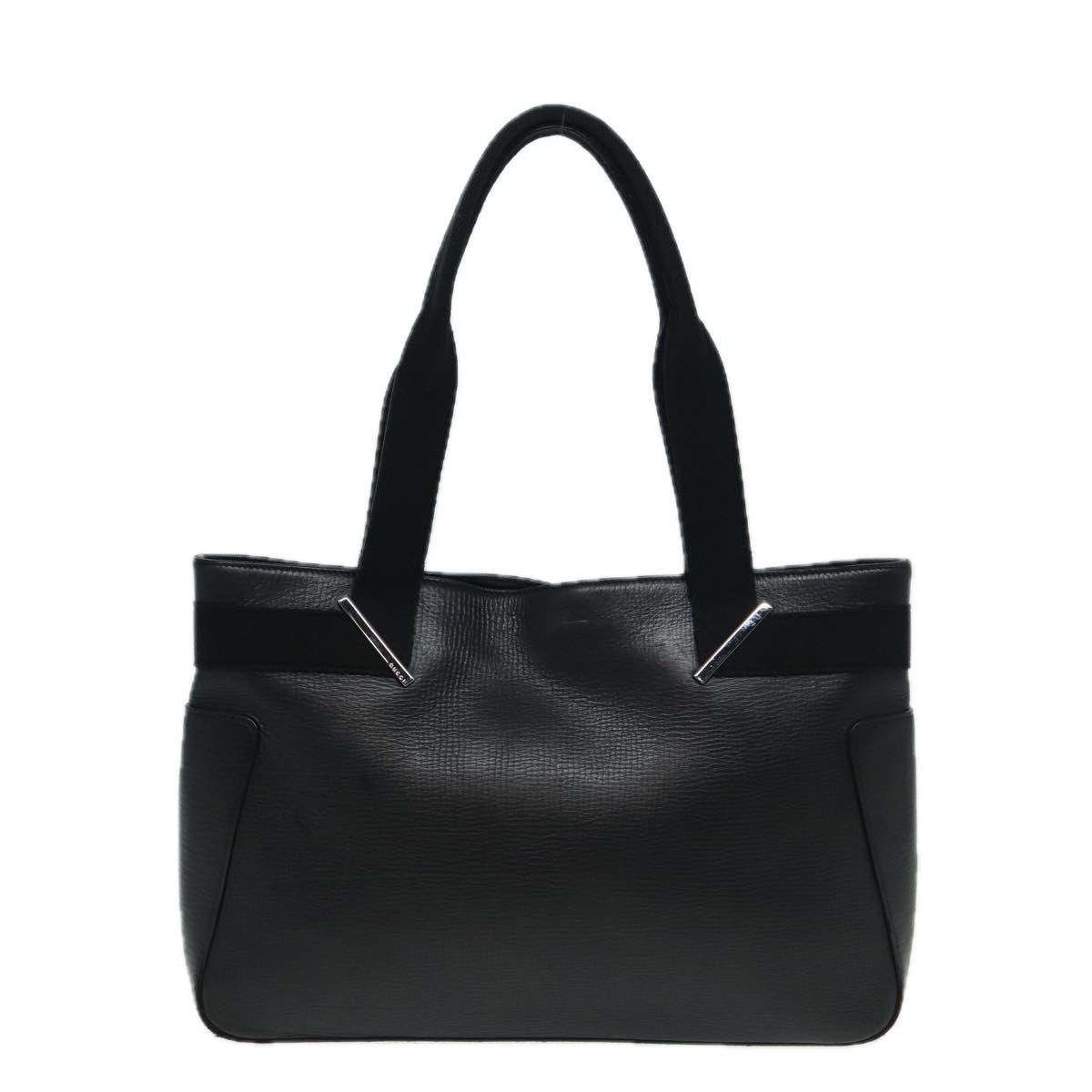 GUCCI Tote Bag Leather Black 73983 hk1431