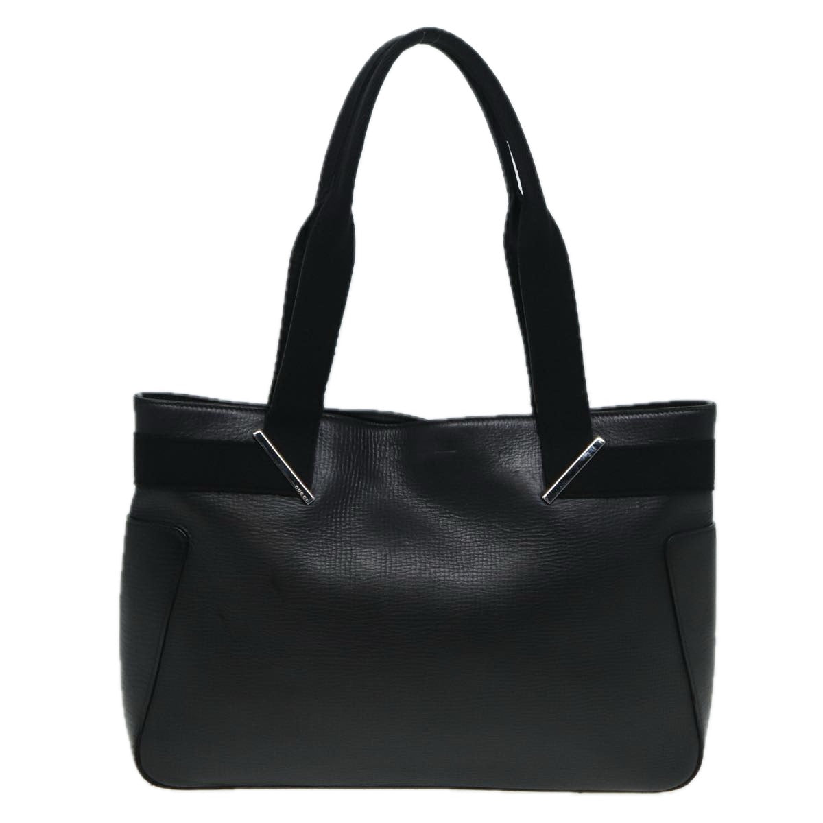GUCCI Tote Bag Leather Black 73983 hk1431