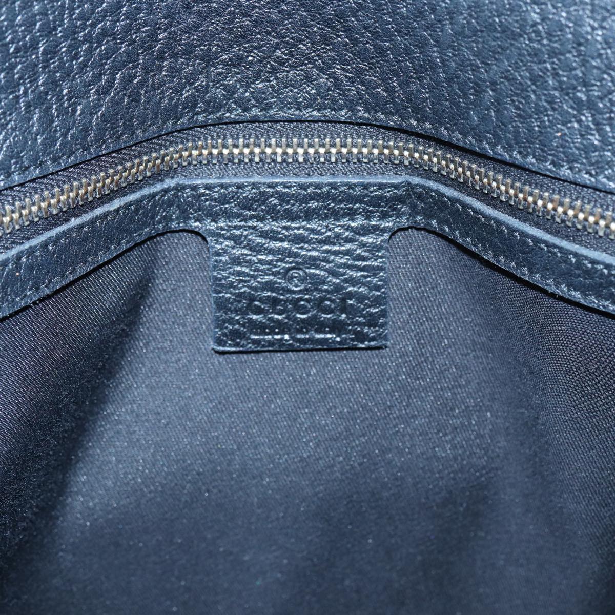 GUCCI Hand Bag Leather Black 130994 hk1433