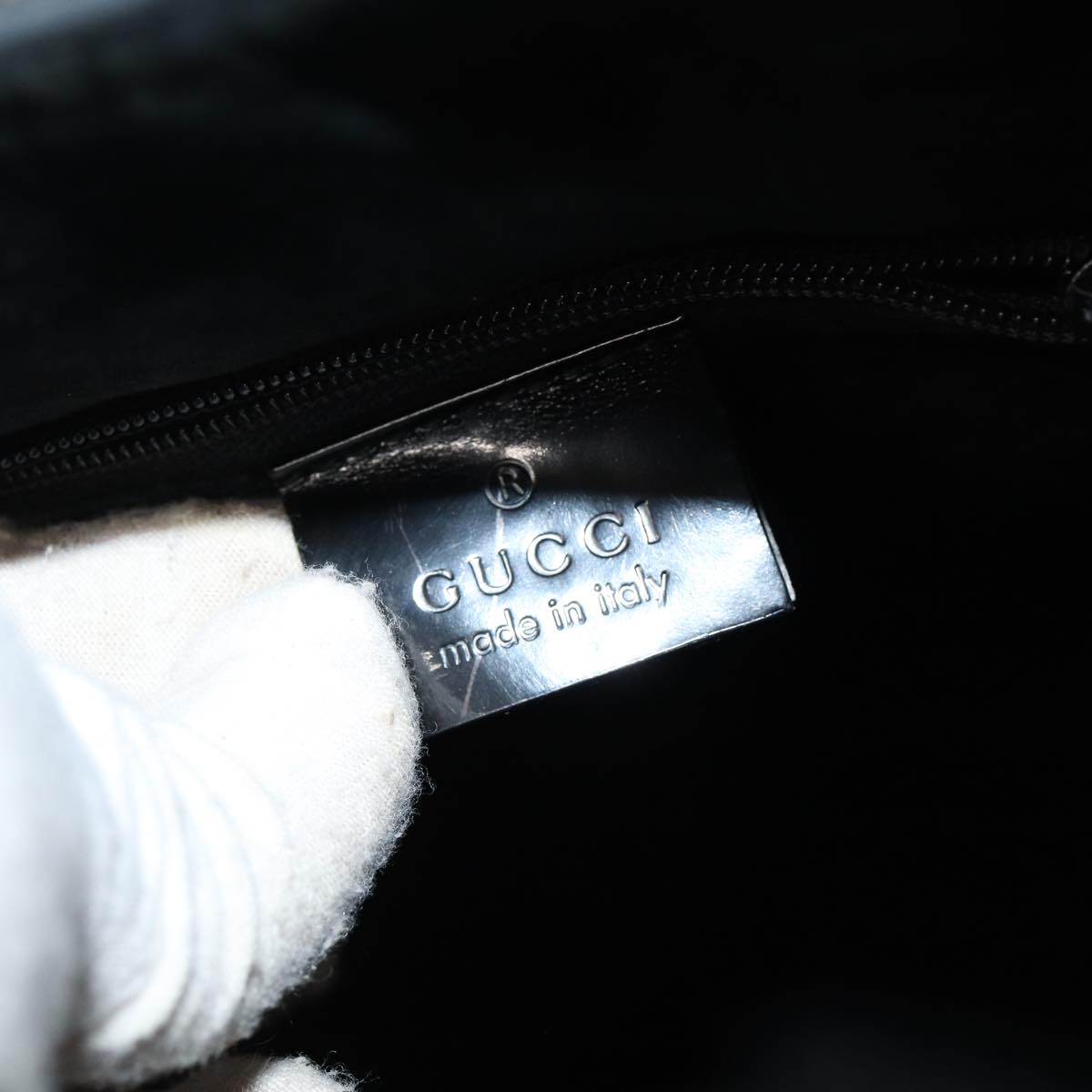GUCCI GG Canvas Hand Bag Black 001 3738 hk1441