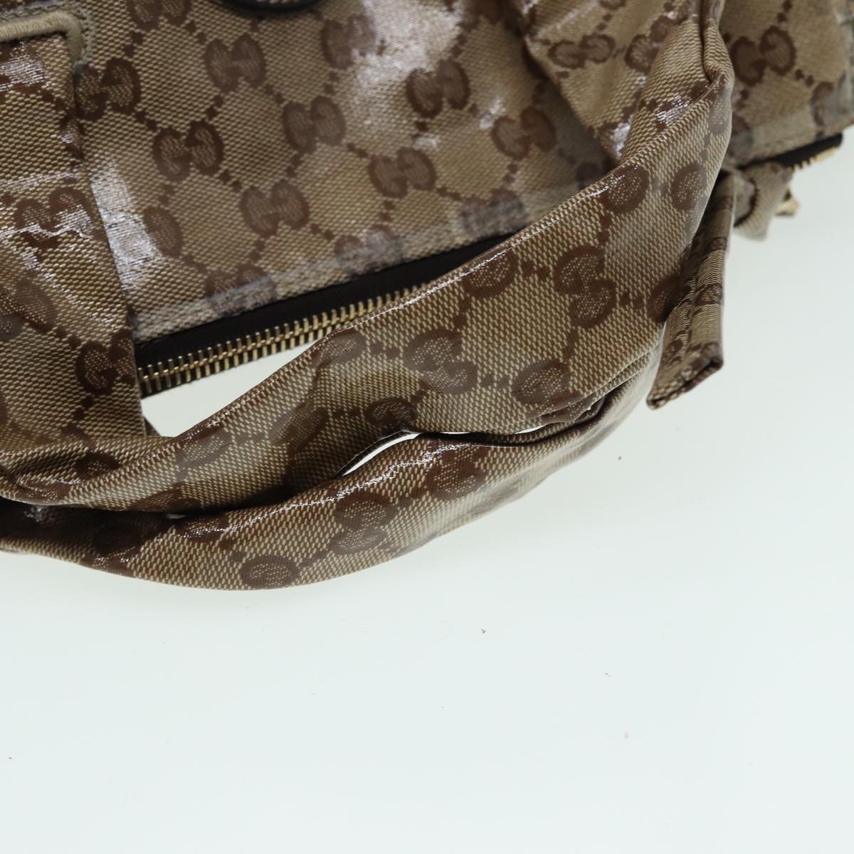 GUCCI GG Crystal Hand Bag Beige 197020 hk1447