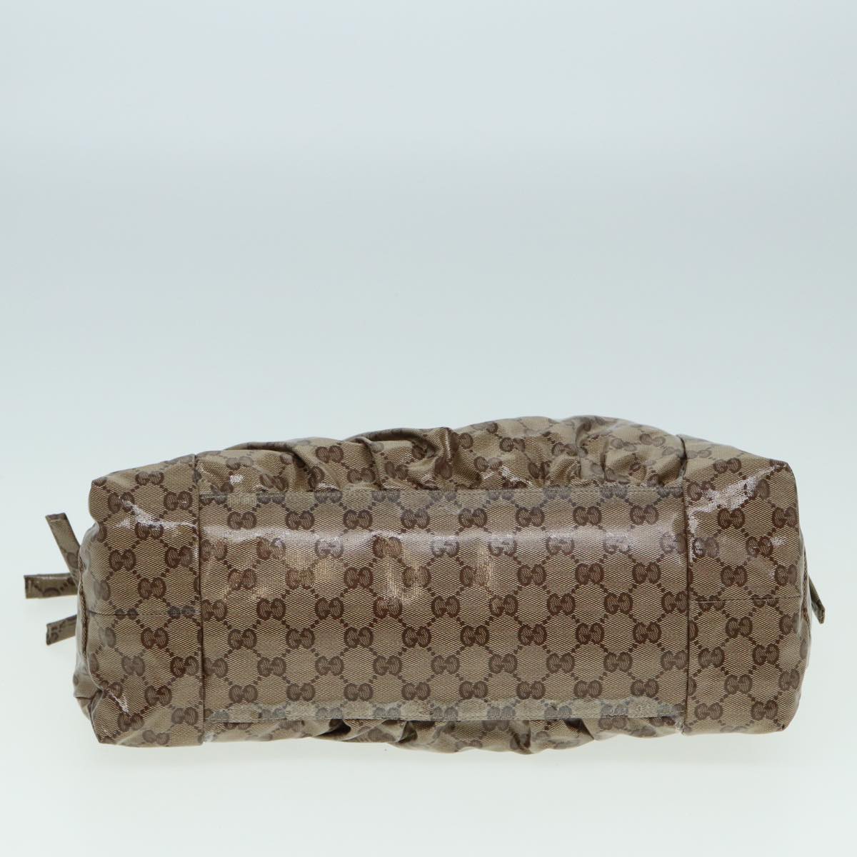 GUCCI GG Crystal Hand Bag Beige 197020 hk1447