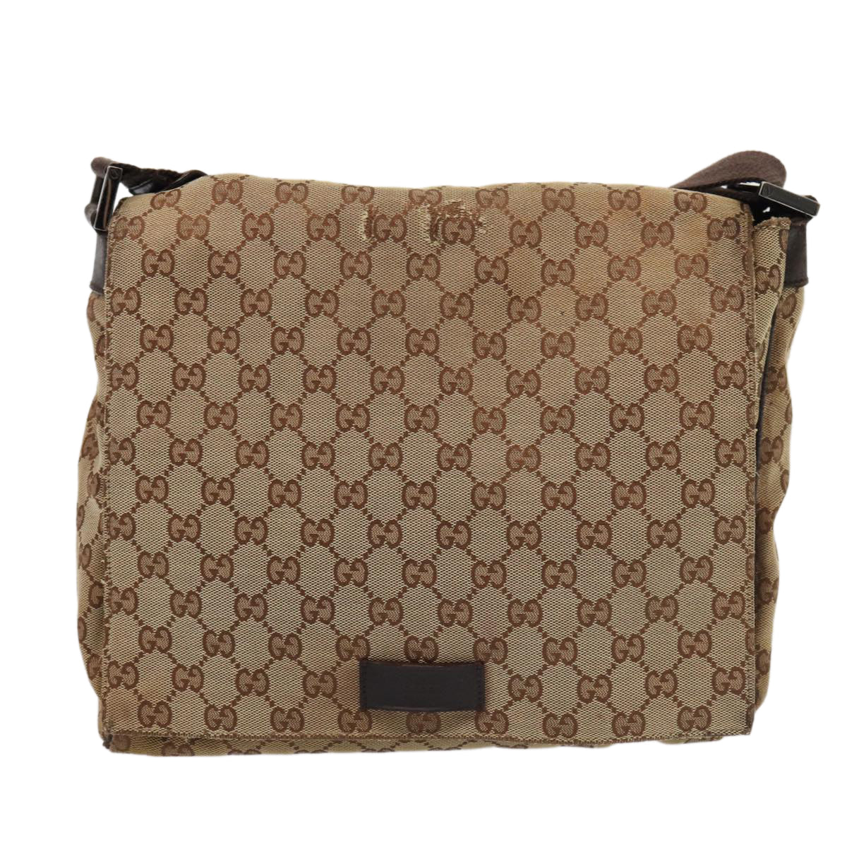 GUCCI GG Canvas Shoulder Bag Beige 146236 hk1458
