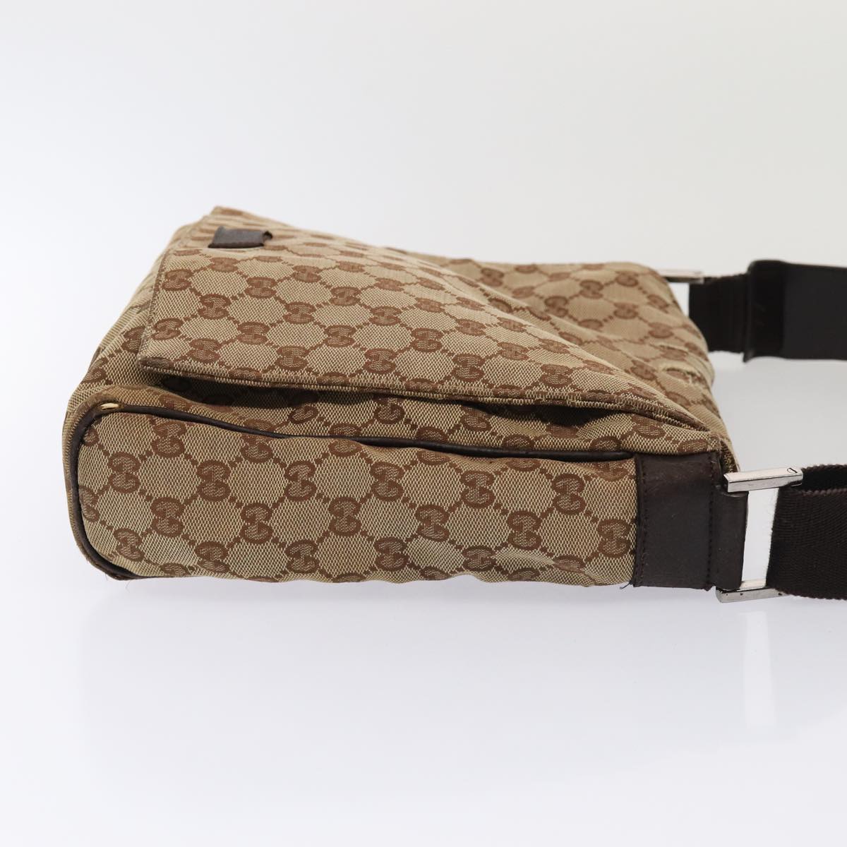 GUCCI GG Canvas Shoulder Bag Beige 146236 hk1458