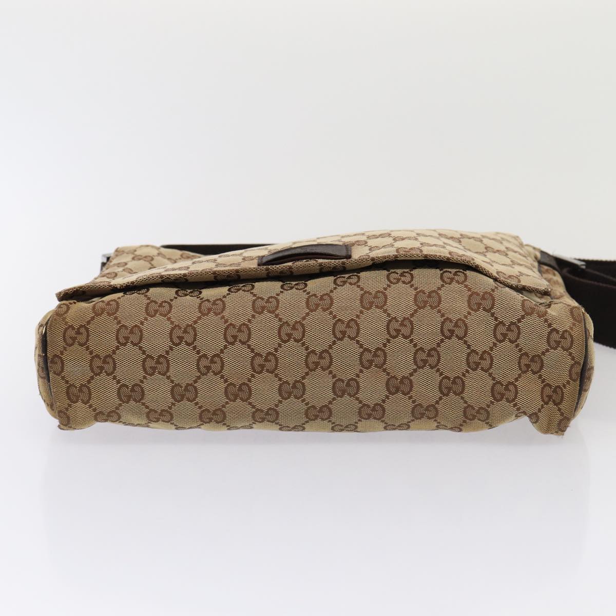 GUCCI GG Canvas Shoulder Bag Beige 146236 hk1458