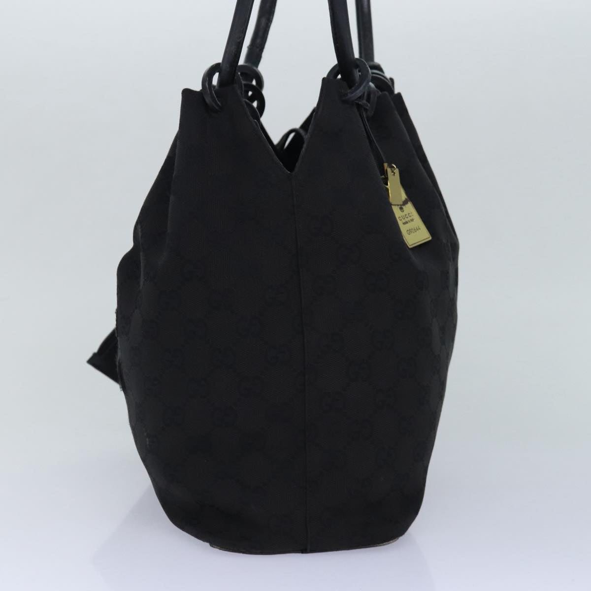 GUCCI GG Canvas Shoulder Bag Black 90644 hk1517