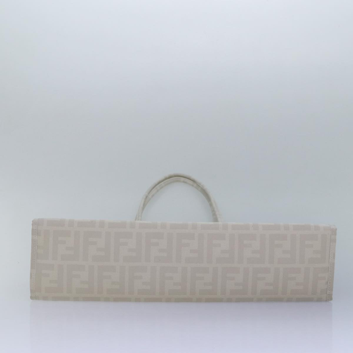 FENDI Tote Bag Nylon White Silver hk1586