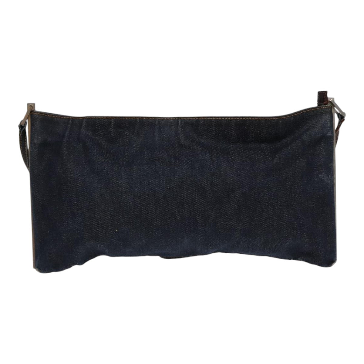 FENDI Shoulder Bag Denim Navy Silver hk1587