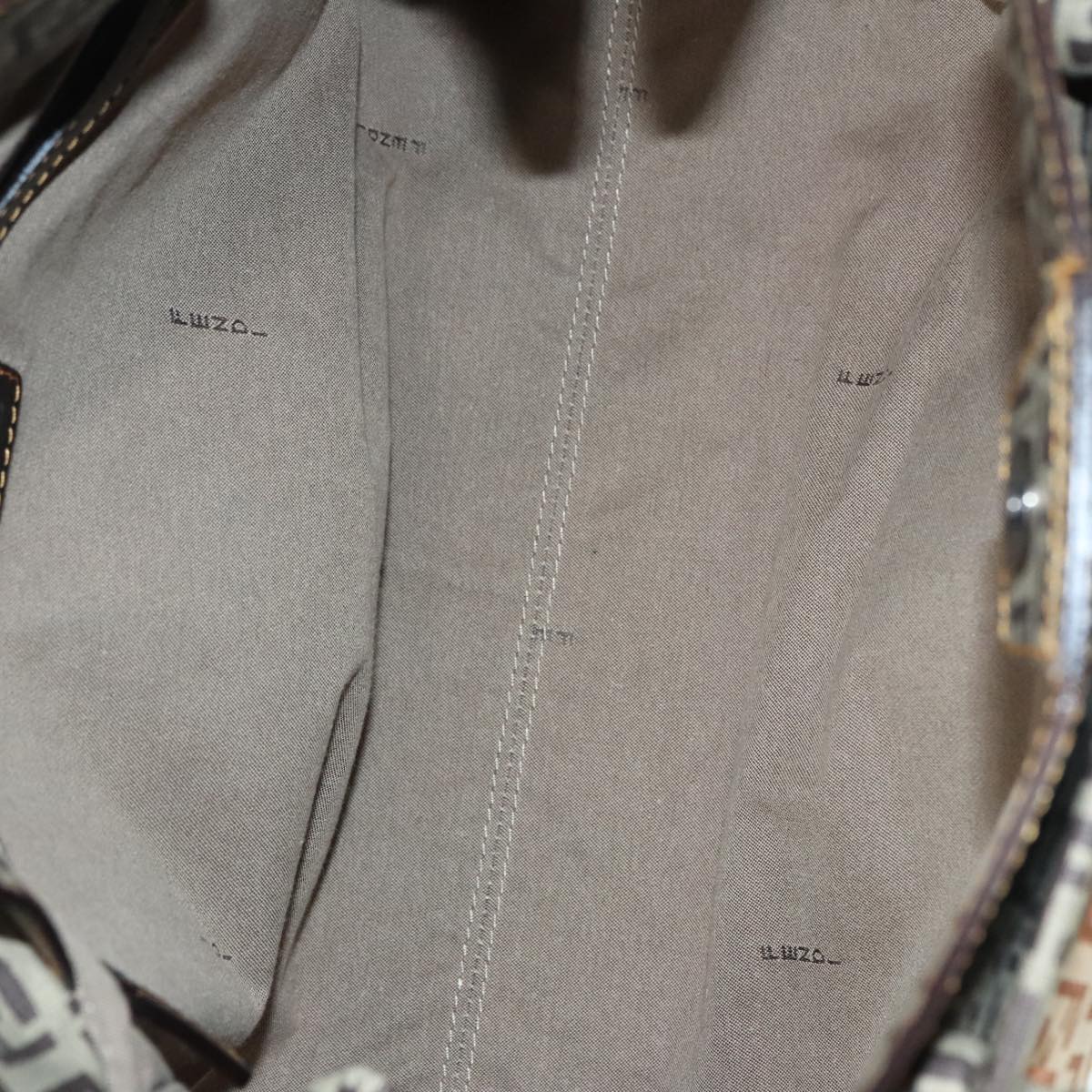 FENDI Zucchino Tote Bag Nylon Beige 8BN174 hk1659