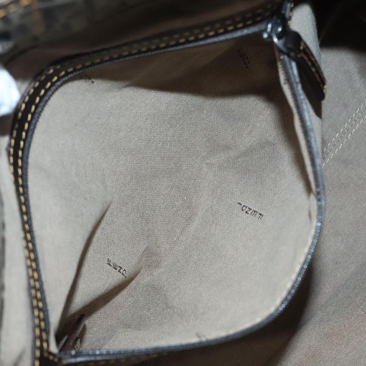 FENDI Zucchino Tote Bag Nylon Beige 8BN174 hk1659