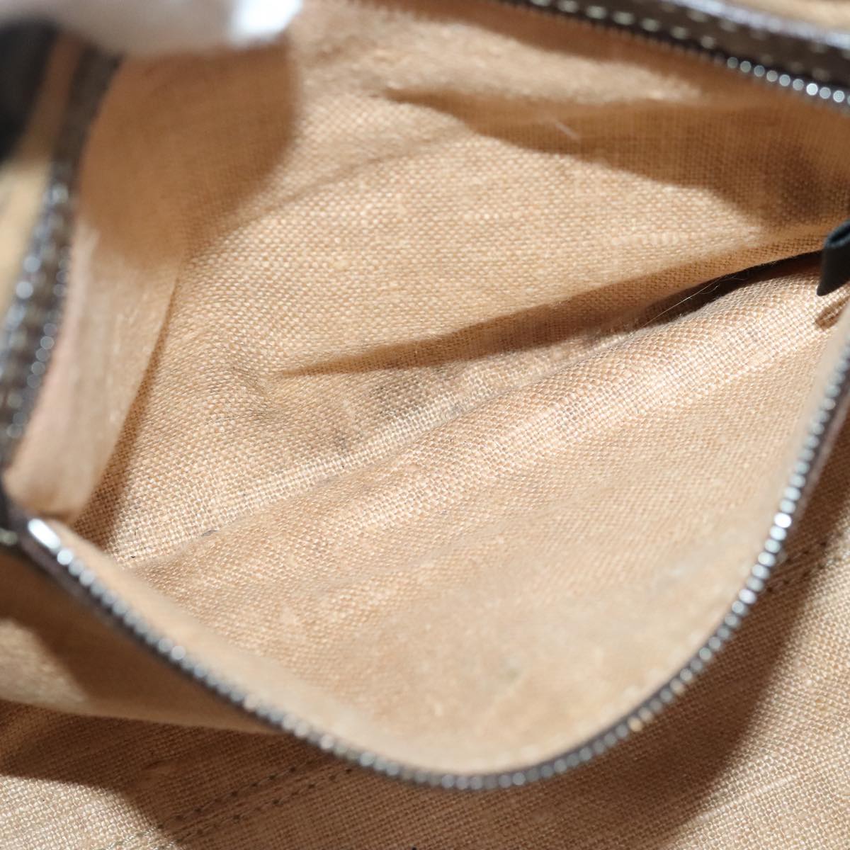 FENDI Zucca Canvas Celleria Hand Bag Brown Black 8BR486 hk1663