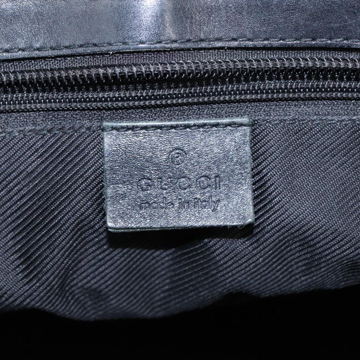GUCCI GG Canvas Tote Bag Black Beige hk1721