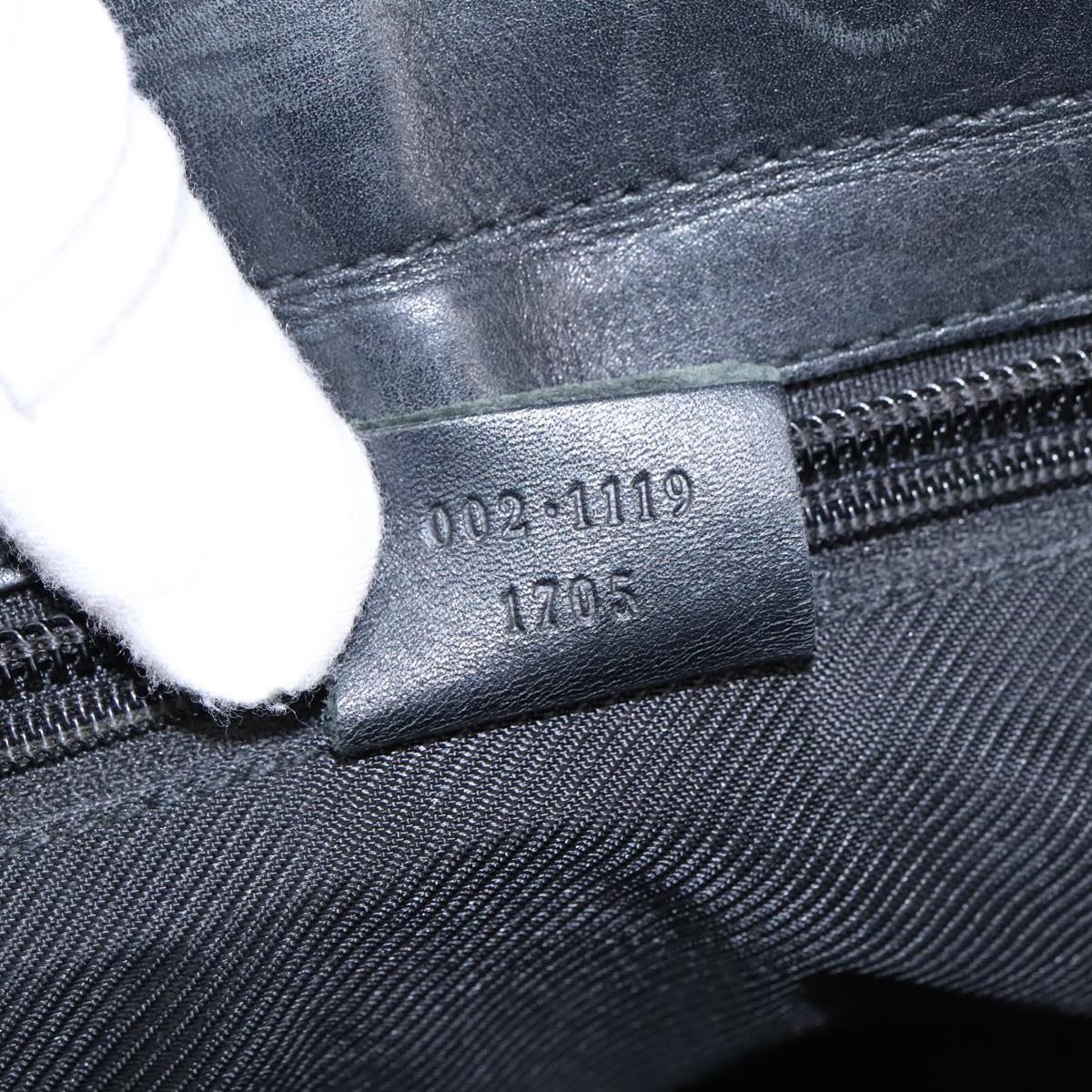 GUCCI GG Canvas Tote Bag Black Beige hk1721