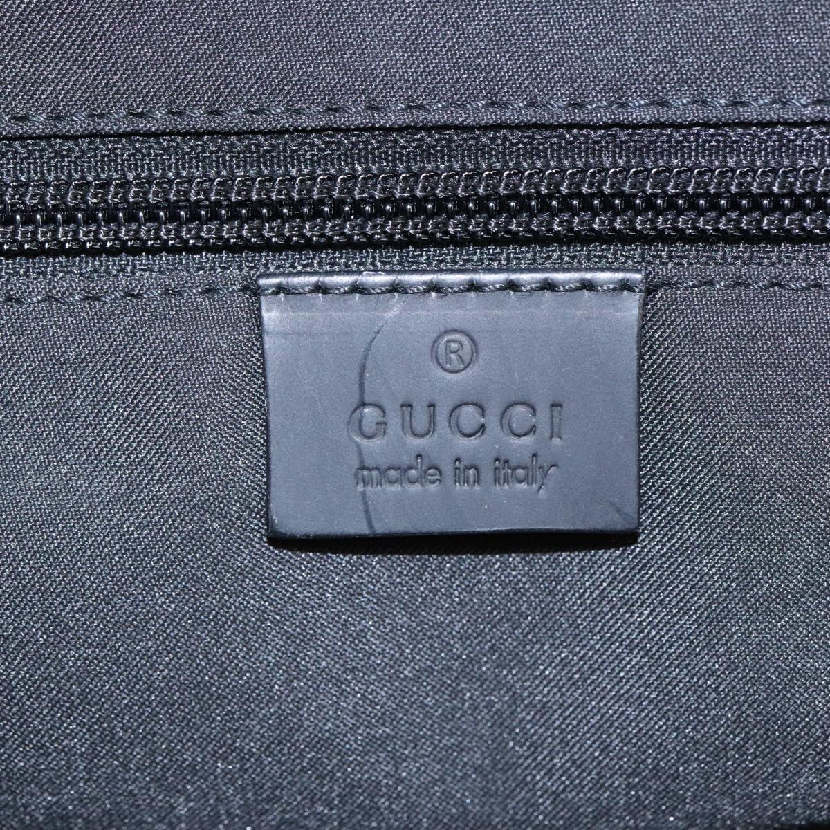 GUCCI GG Canvas Boston Bag Black Silver 012 0383 hk1725