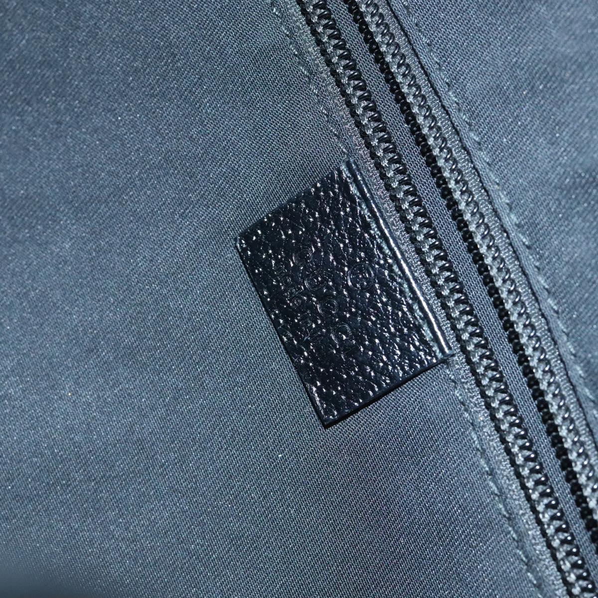 GUCCI GG Canvas Shoulder Bag Black Silver 181092 hk1737
