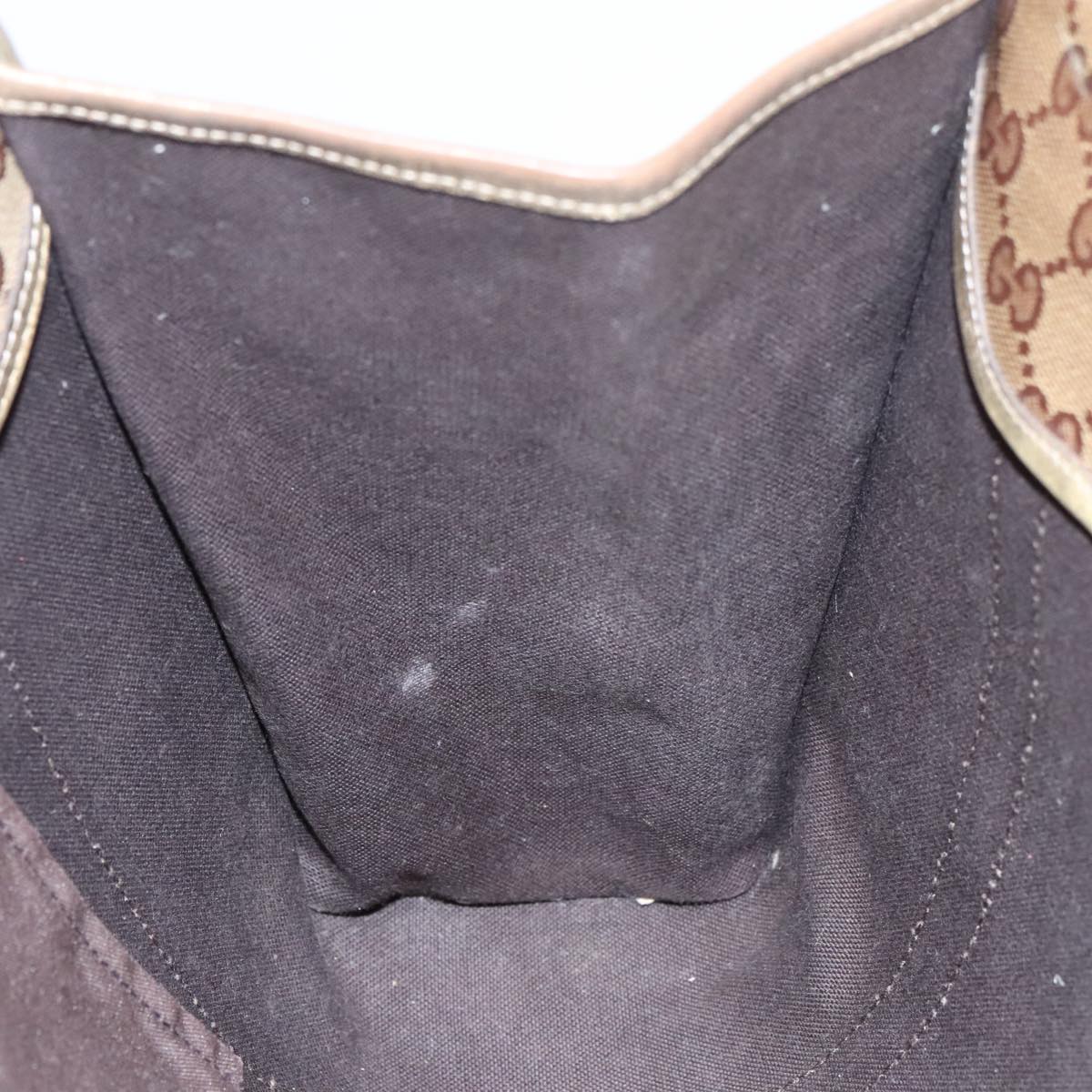 GUCCI GG Crystal Jackie Hand Bag Beige Gold 203494 hk1741