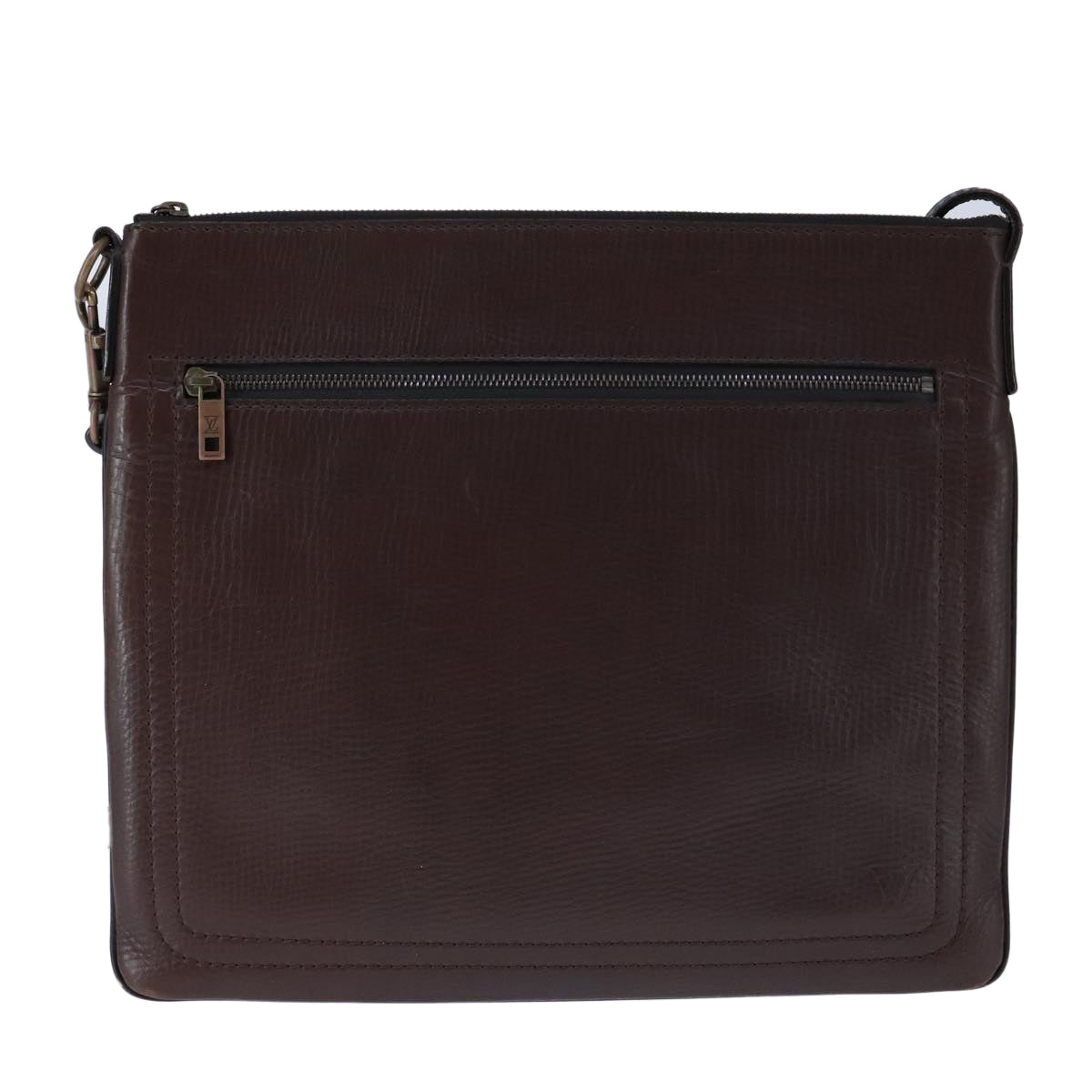 LOUIS VUITTON Utah Shawnee MM Shoulder Bag Leather Brown M93453 LV hk1878