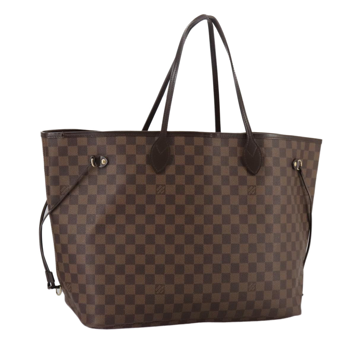LOUIS VUITTON Damier Ebene Neverfull GM Tote Bag N51106 LV hk1879
