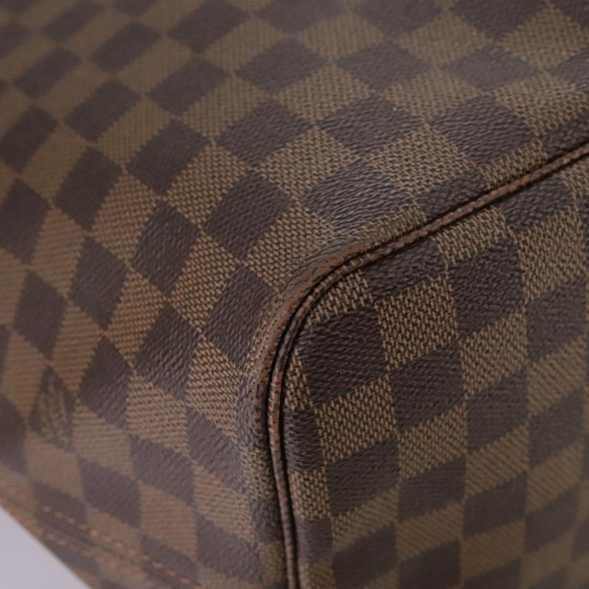 LOUIS VUITTON Damier Ebene Neverfull GM Tote Bag N51106 LV hk1879
