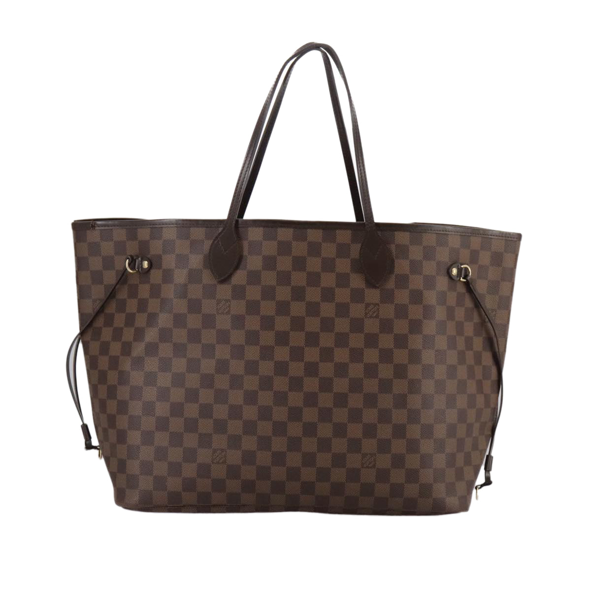 LOUIS VUITTON Damier Ebene Neverfull GM Tote Bag N51106 LV hk1879
