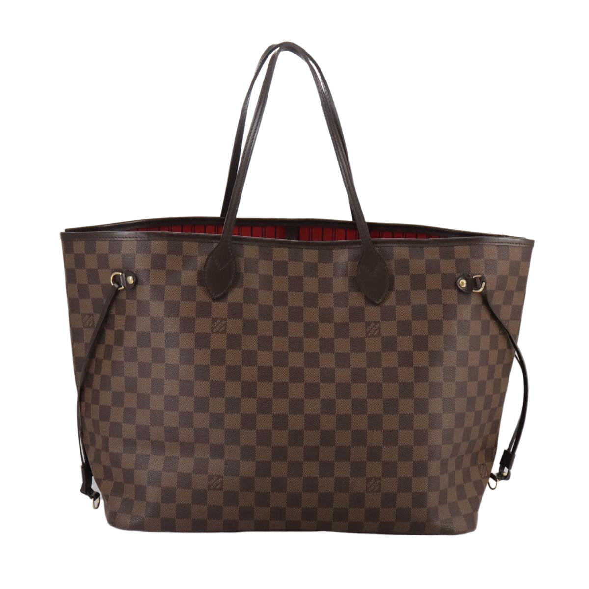 LOUIS VUITTON Damier Ebene Neverfull GM Tote Bag N51106 LV hk1879