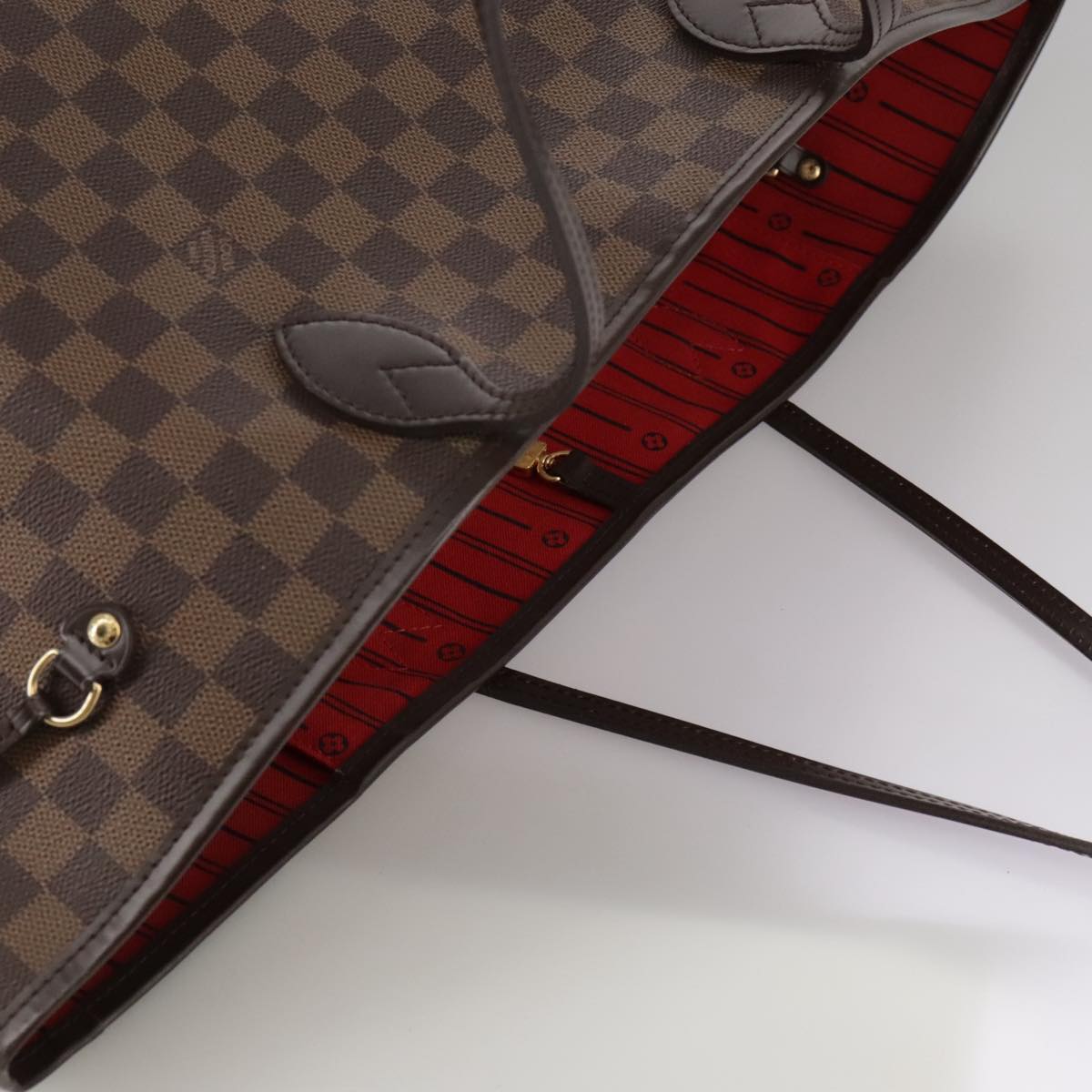LOUIS VUITTON Damier Ebene Neverfull GM Tote Bag N51106 LV hk1879
