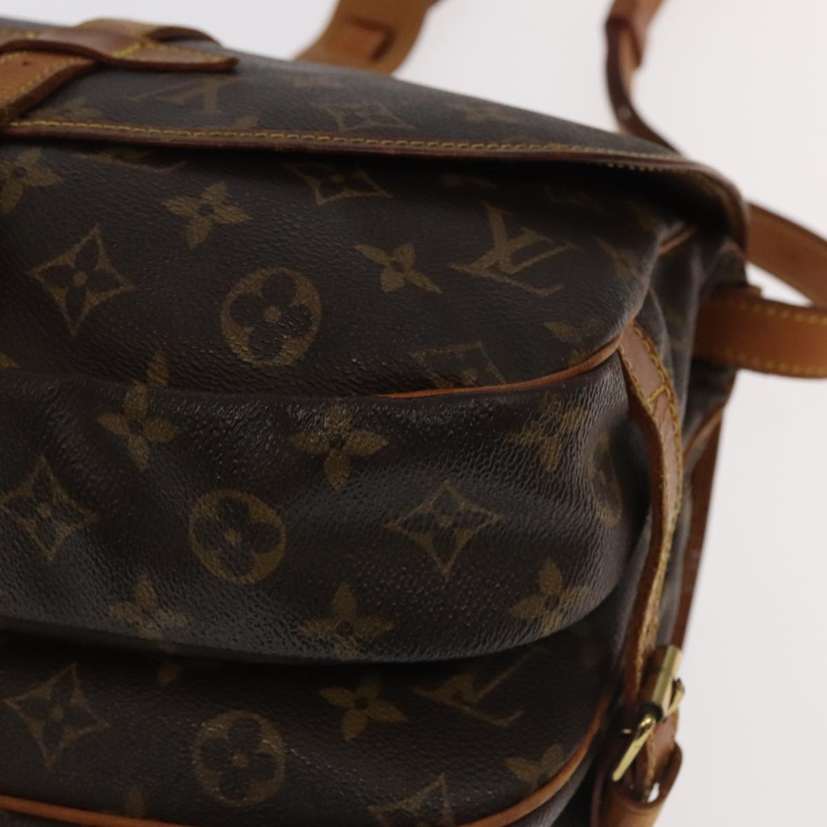LOUIS VUITTON Monogram Saumur 30 Shoulder Bag M42256 LV hk1885