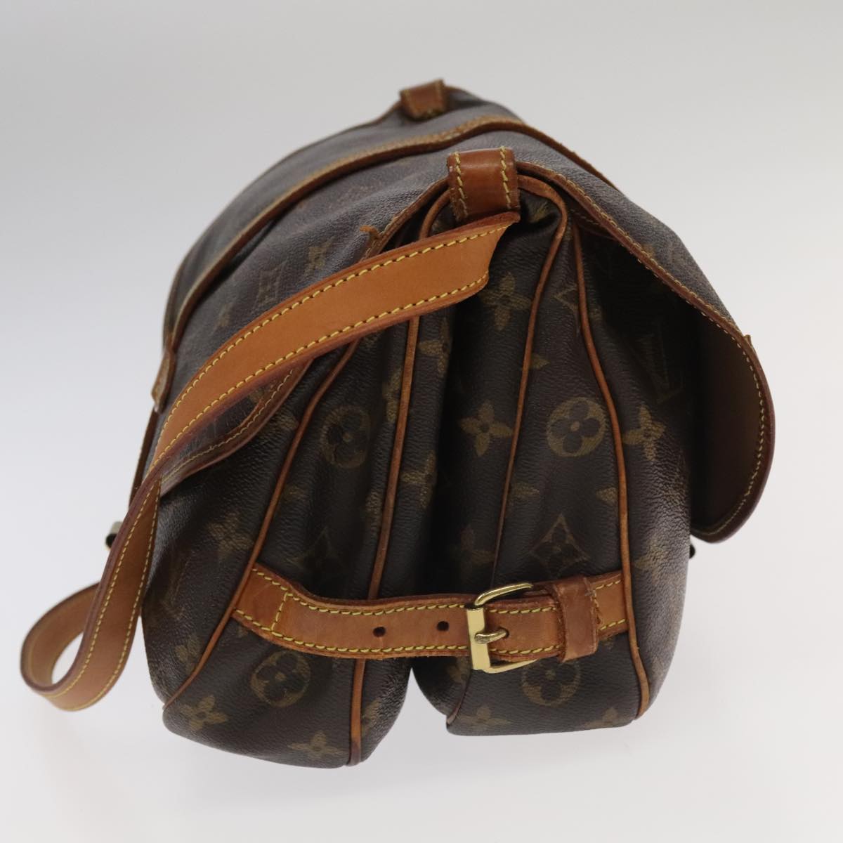 LOUIS VUITTON Monogram Saumur 30 Shoulder Bag M42256 LV hk1885