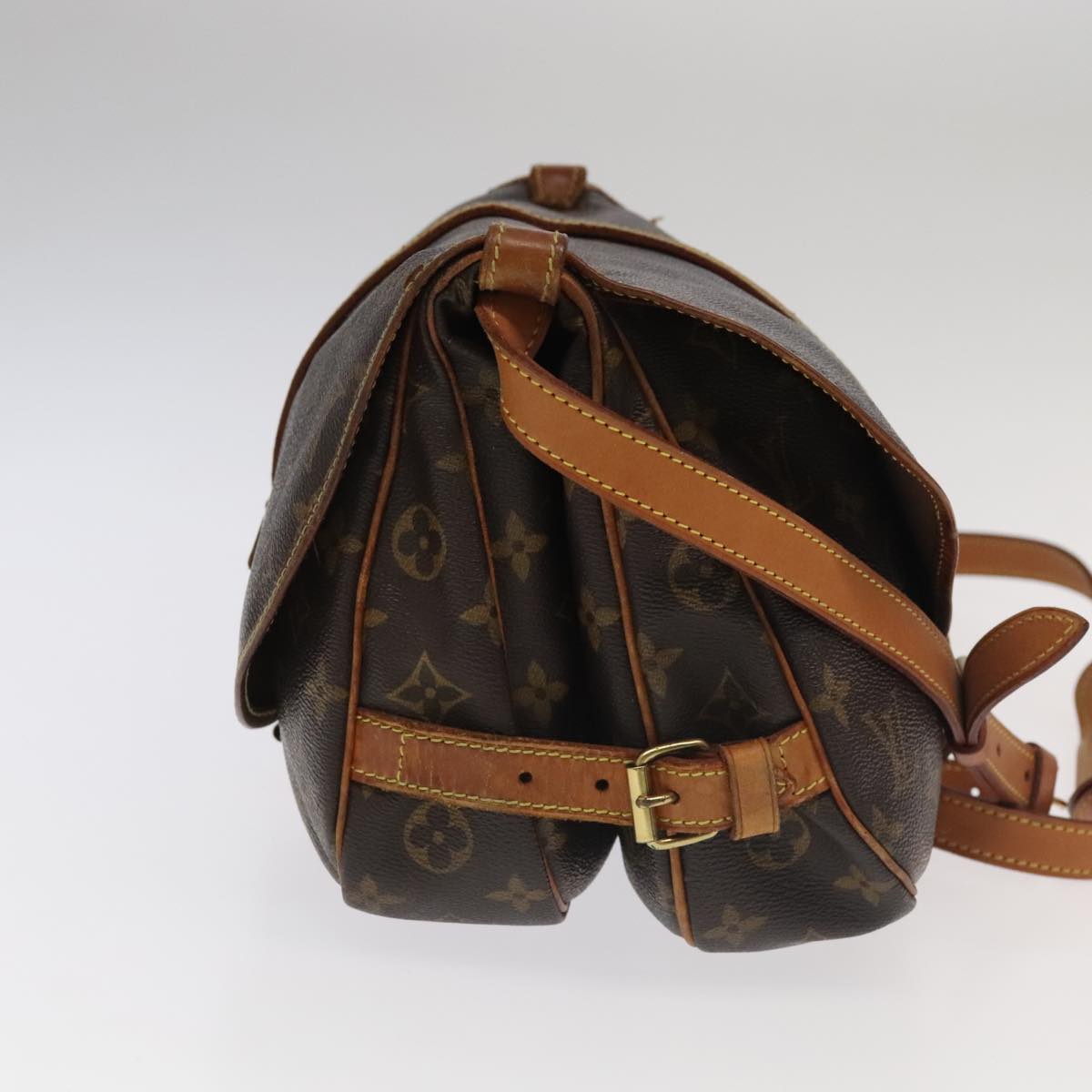 LOUIS VUITTON Monogram Saumur 30 Shoulder Bag M42256 LV hk1885