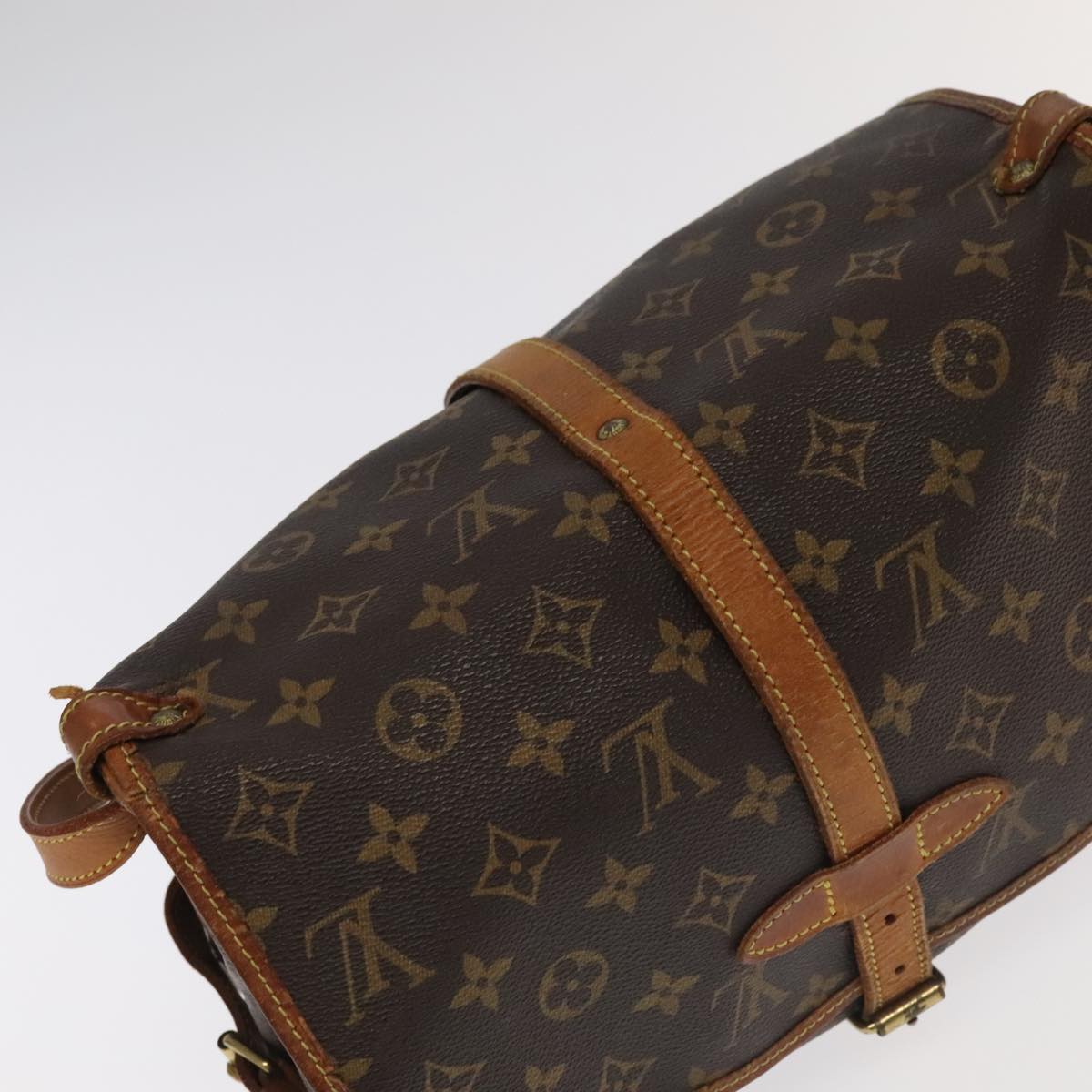 LOUIS VUITTON Monogram Saumur 30 Shoulder Bag M42256 LV hk1885