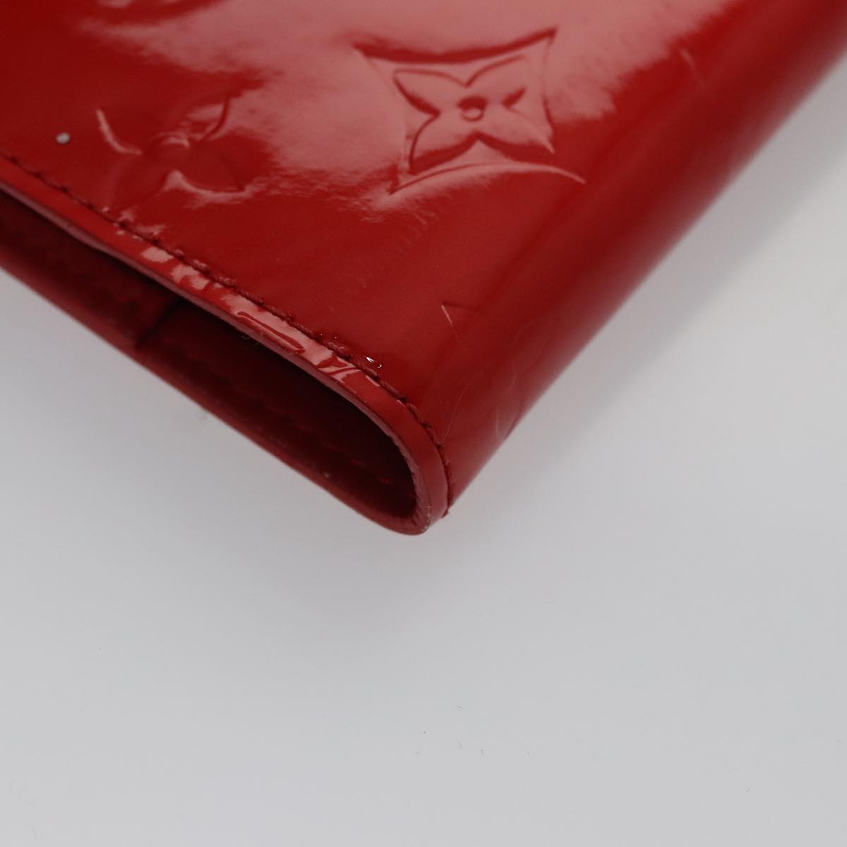 LOUIS VUITTON Monogram Vernis Agenda PM Day Planner Cover Red R21016 hk1889