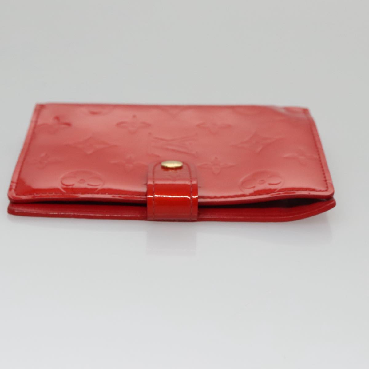 LOUIS VUITTON Monogram Vernis Agenda PM Day Planner Cover Red R21016 hk1889