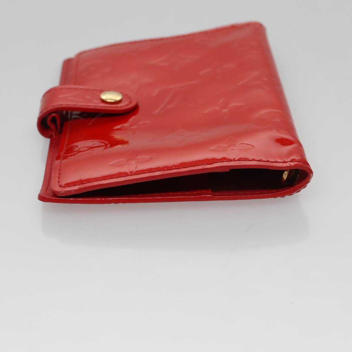 LOUIS VUITTON Monogram Vernis Agenda PM Day Planner Cover Red R21016 hk1889