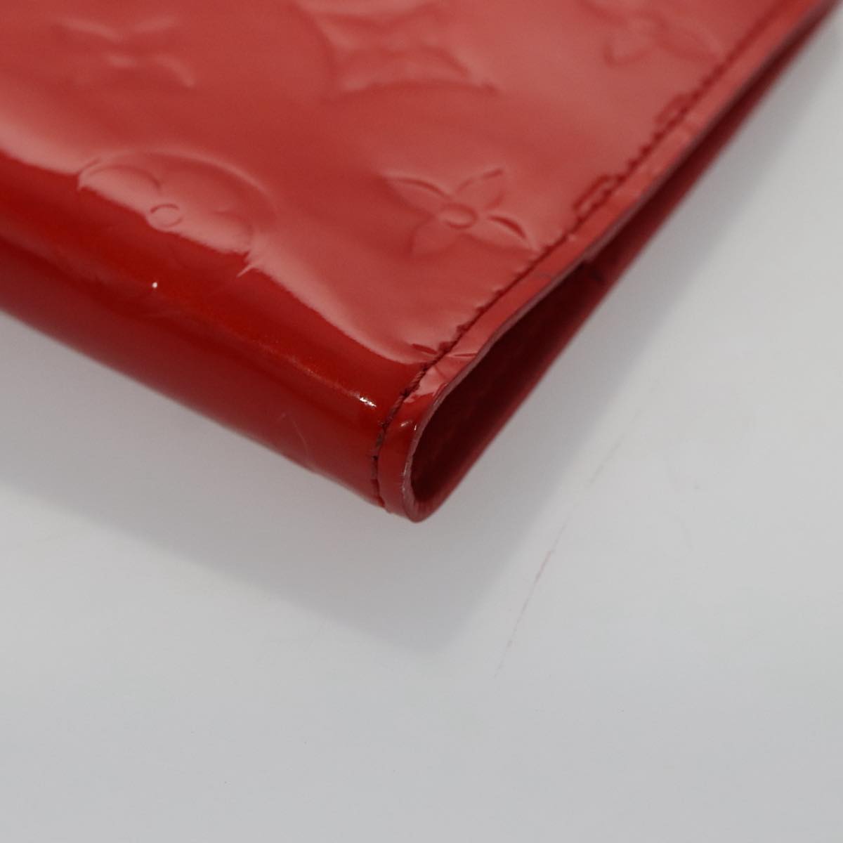 LOUIS VUITTON Monogram Vernis Agenda PM Day Planner Cover Red R21016 hk1889