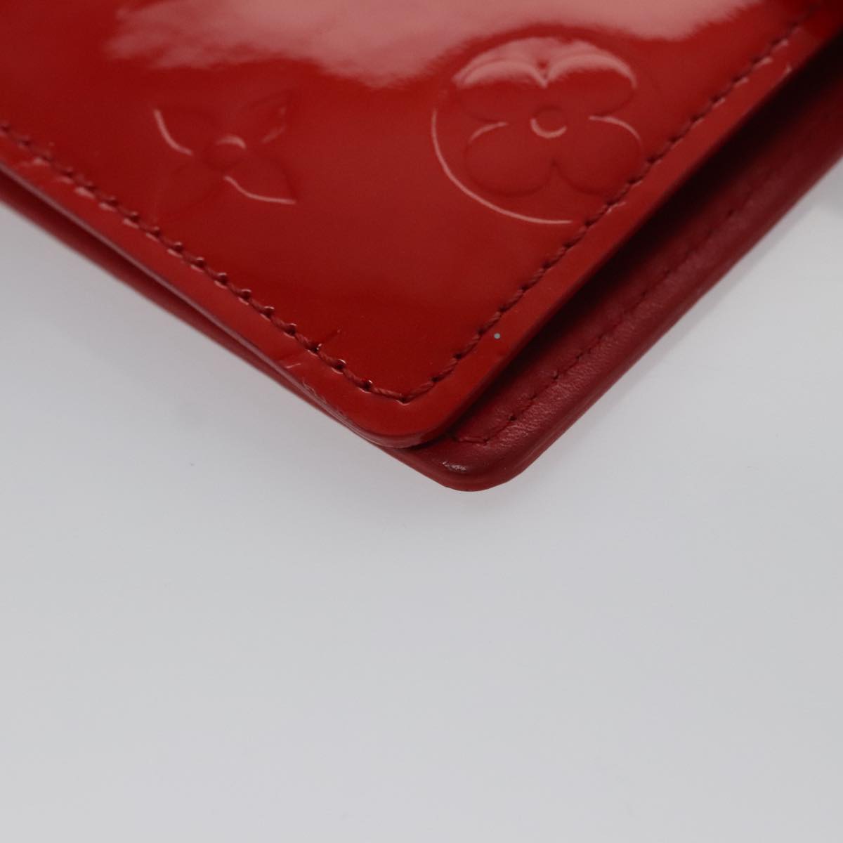 LOUIS VUITTON Monogram Vernis Agenda PM Day Planner Cover Red R21016 hk1889