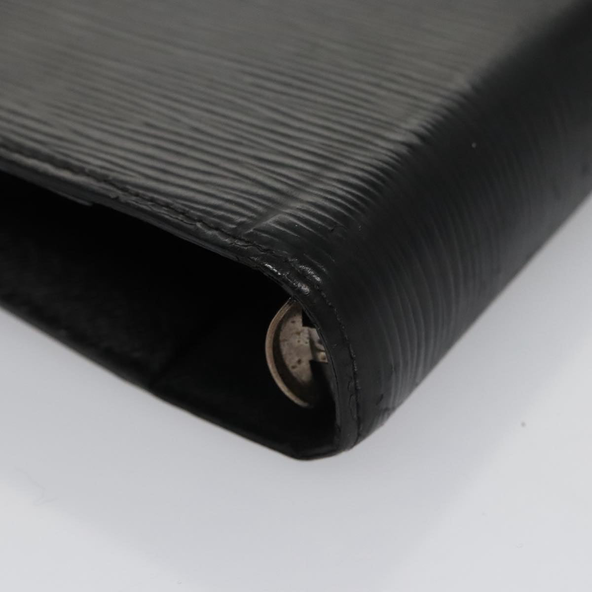 LOUIS VUITTON Epi Agenda MM Day Planner Cover Black R20042 LV hk1890
