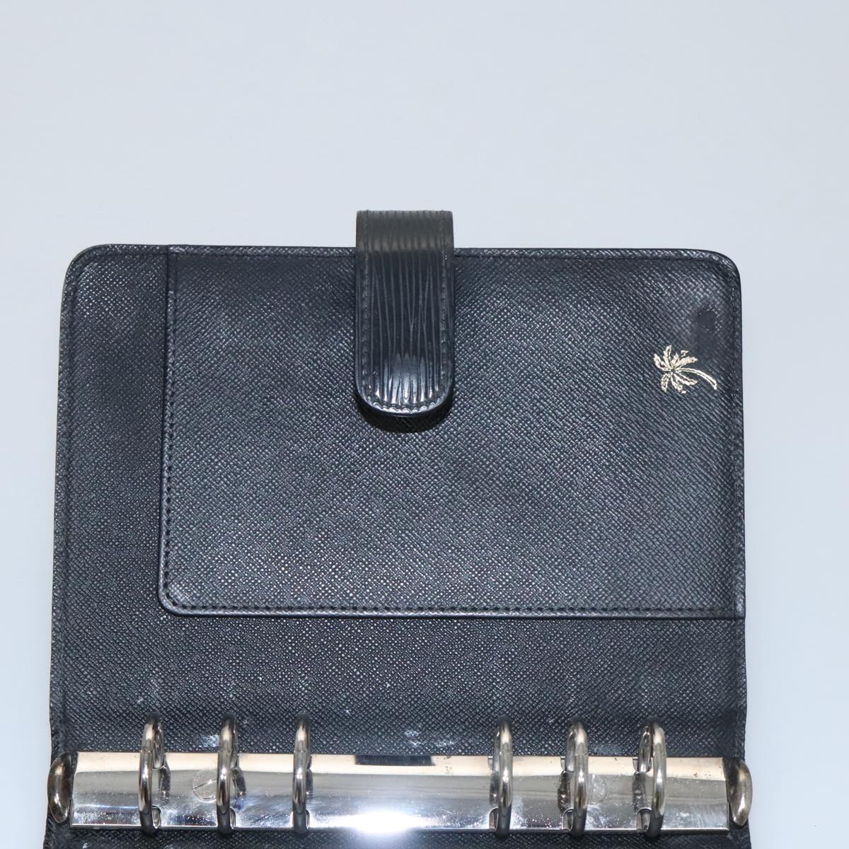 LOUIS VUITTON Epi Agenda MM Day Planner Cover Black R20042 LV hk1890