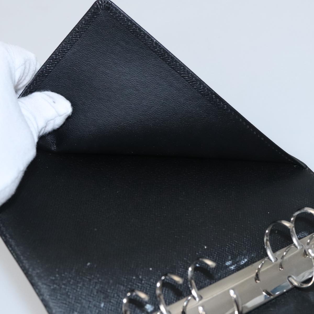 LOUIS VUITTON Epi Agenda MM Day Planner Cover Black R20042 LV hk1890