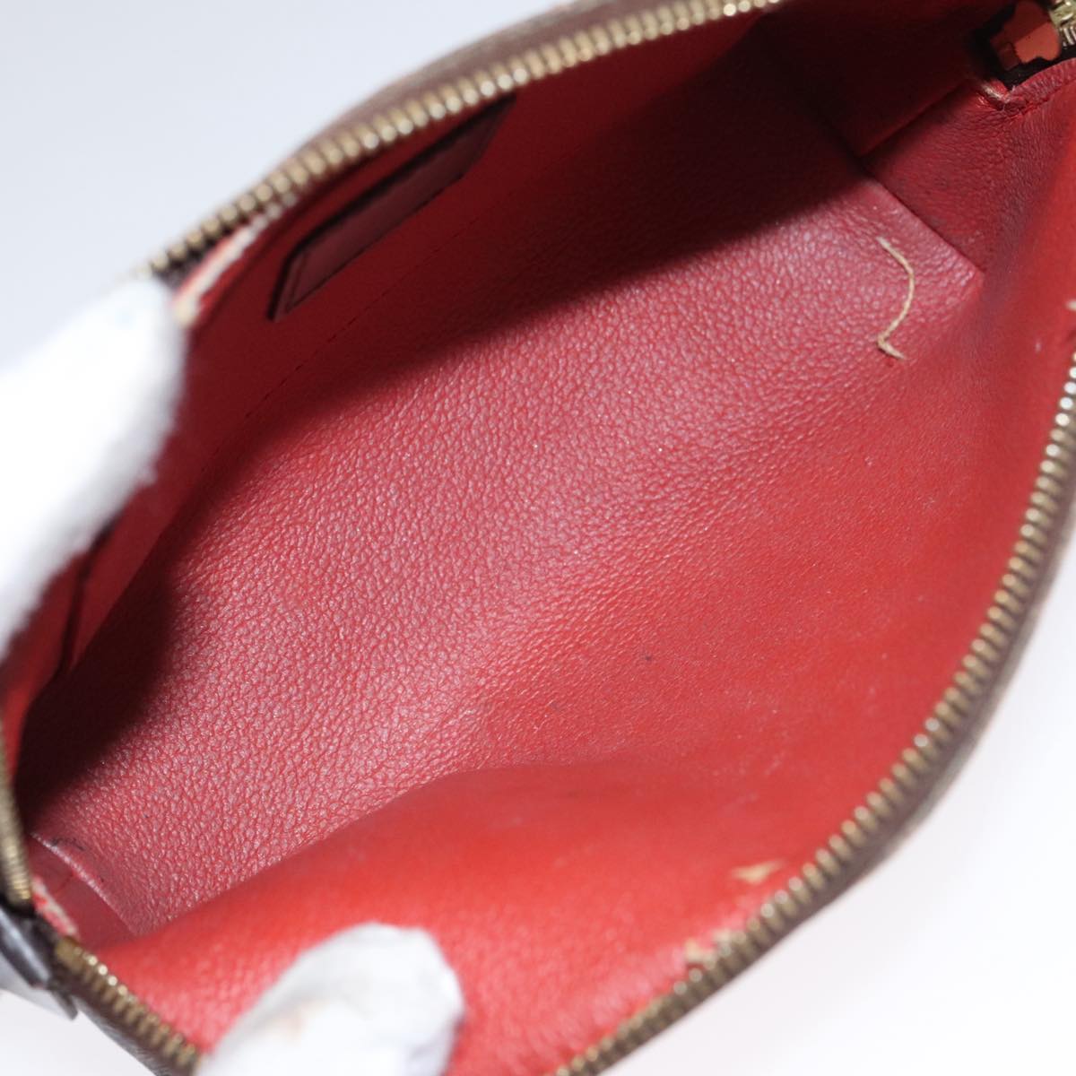 LOUIS VUITTON Damier Ebene Pochette Cosmetic PM Pouch N47516 LV hk1894