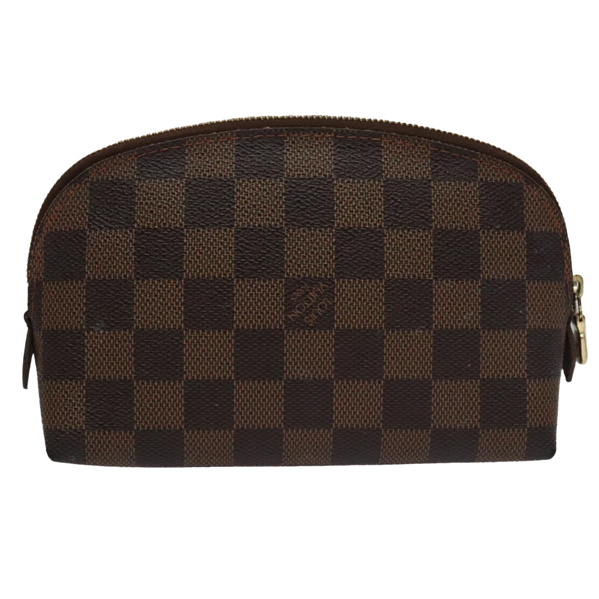 LOUIS VUITTON Damier Ebene Pochette Cosmetic PM Pouch N47516 LV hk1894