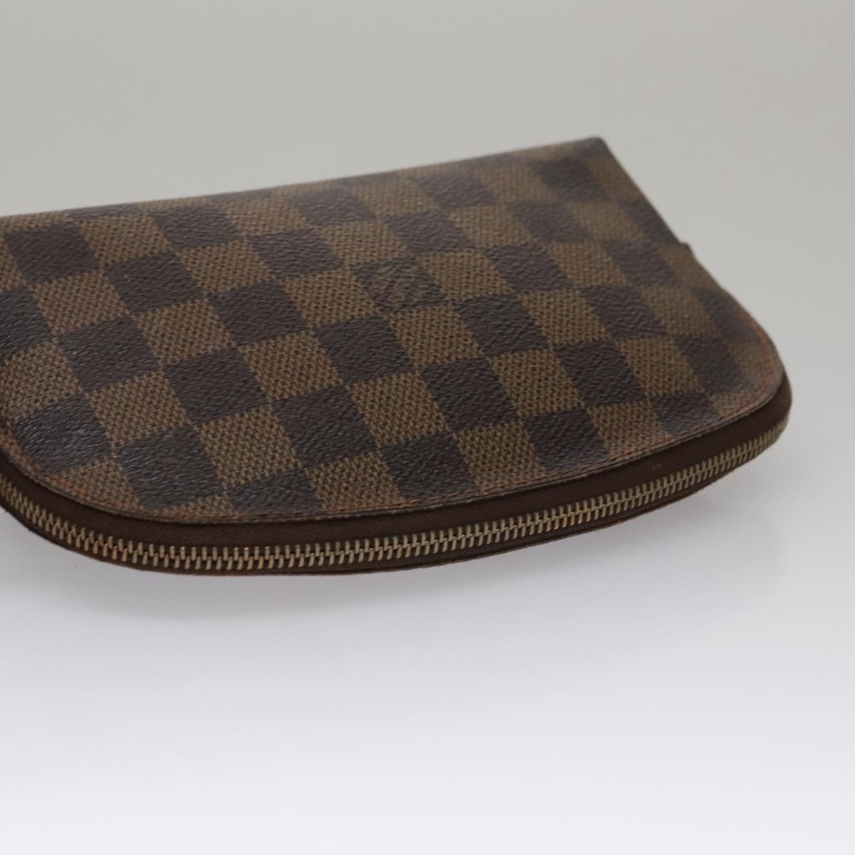 LOUIS VUITTON Damier Ebene Pochette Cosmetic PM Pouch N47516 LV hk1894