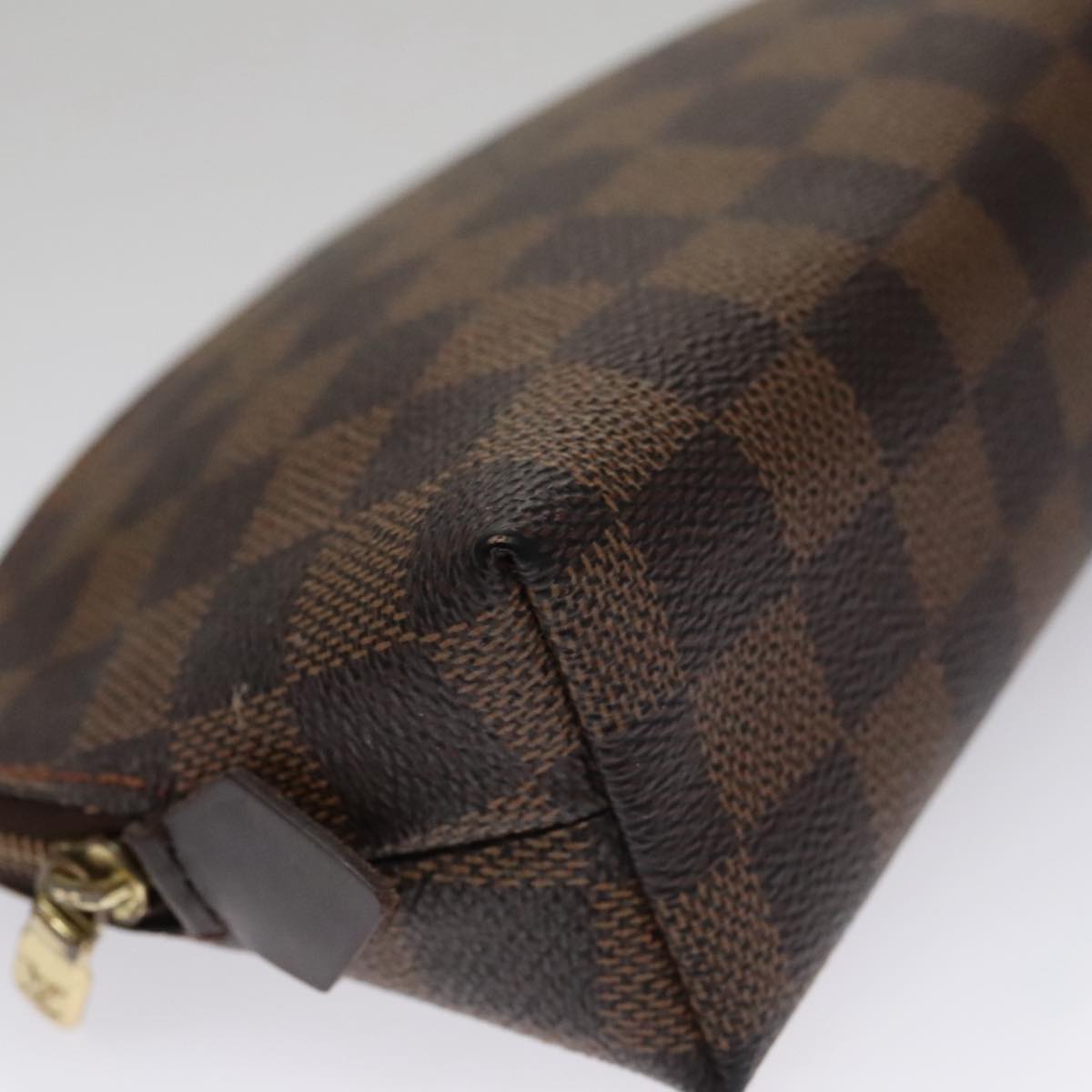 LOUIS VUITTON Damier Ebene Pochette Cosmetic PM Pouch N47516 LV hk1894