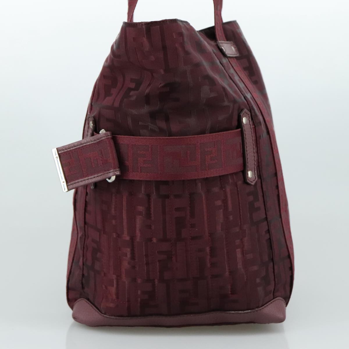 FENDI Zucca Canvas Tote Bag Red hk1926